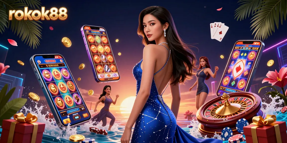 Engage with rokok88 by enjoying vibrant slot games and dynamic casino elements in an immersive setting.