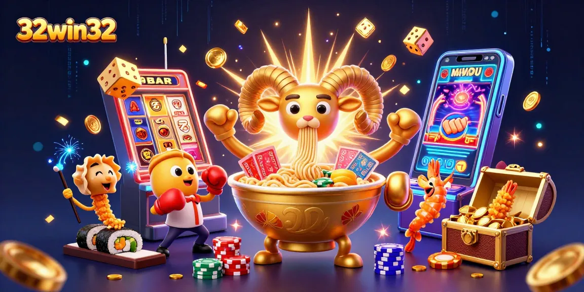 Engage with 32win32 through a vibrant casino adventure filled with exciting characters and elements.