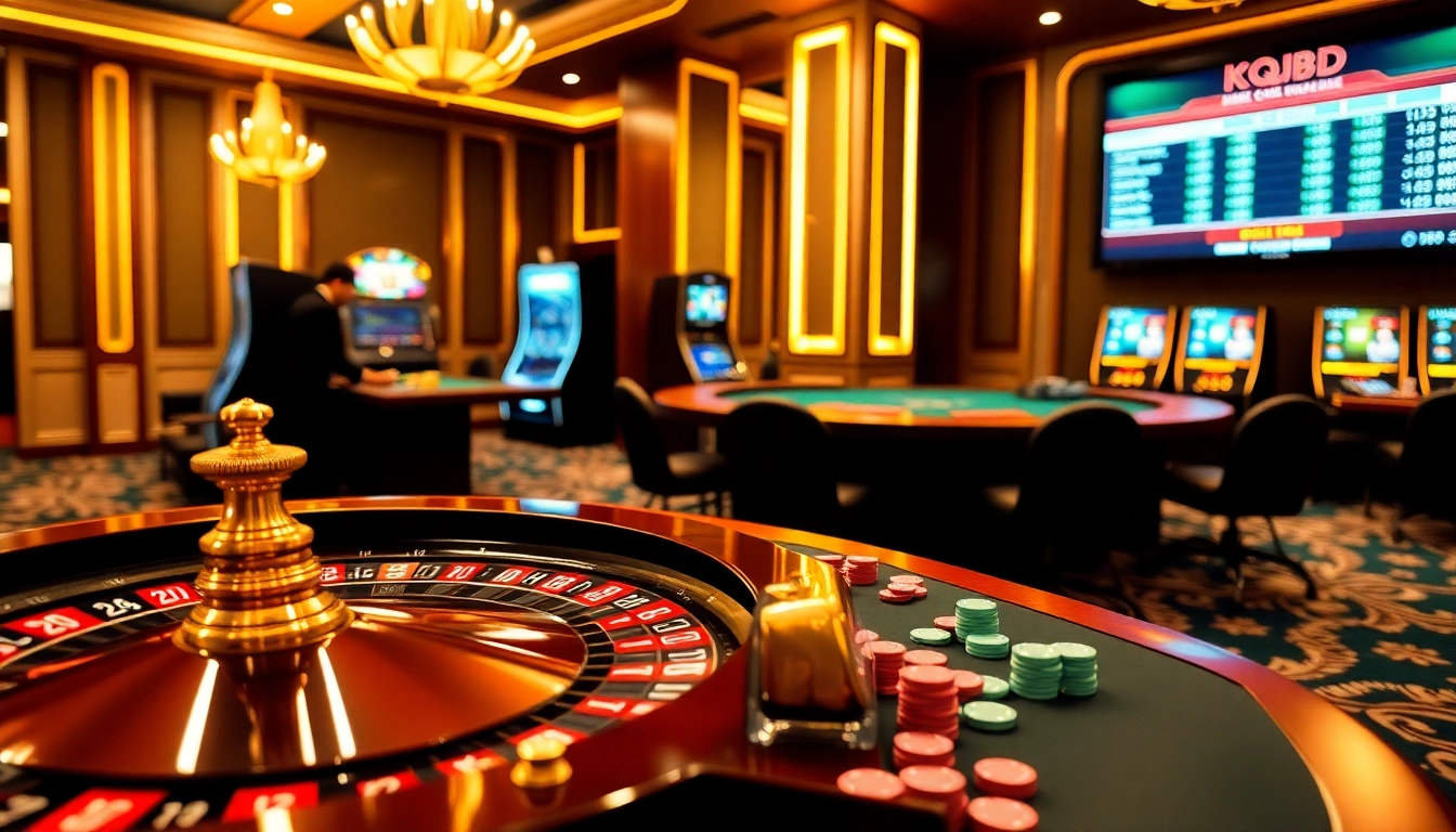 KQBD updates thrill gamers at a luxurious casino with roulette, poker, and live scores.
