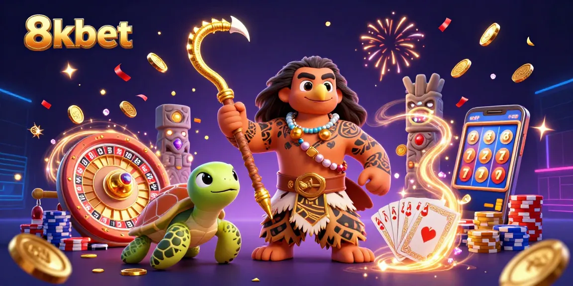Experience thrilling gameplay at 8xbet with vibrant casino elements and dynamic characters in action.