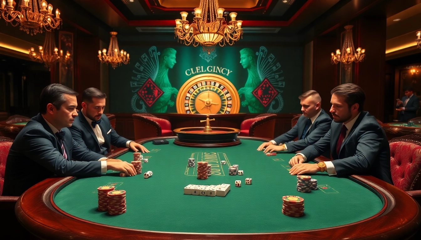 Experience high-stakes action at https://98win8v.com/ with professional poker players at a luxurious table.