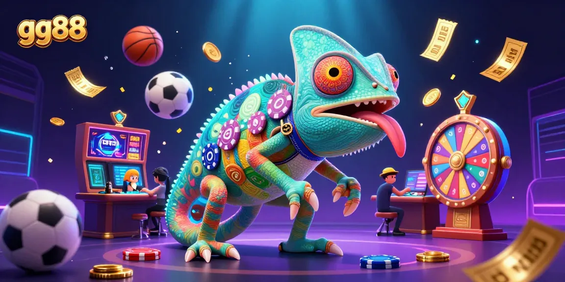 Bet on thrilling action with gg88's dynamic sports betting scene, featuring exciting games and prize elements.