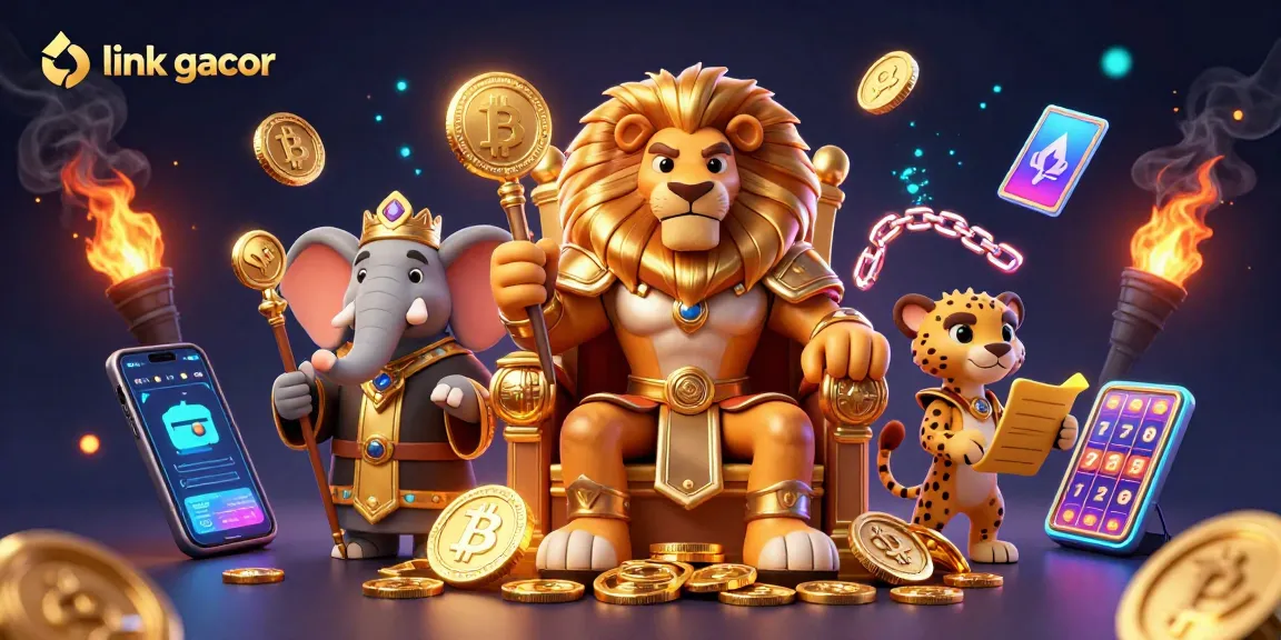 Experience winning with link gacor as dazzling characters and elements fill the casino scene.