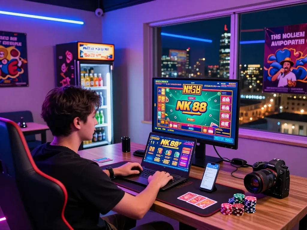 Dynamic NK 88 online gaming experience with vibrant graphics and user engagement.