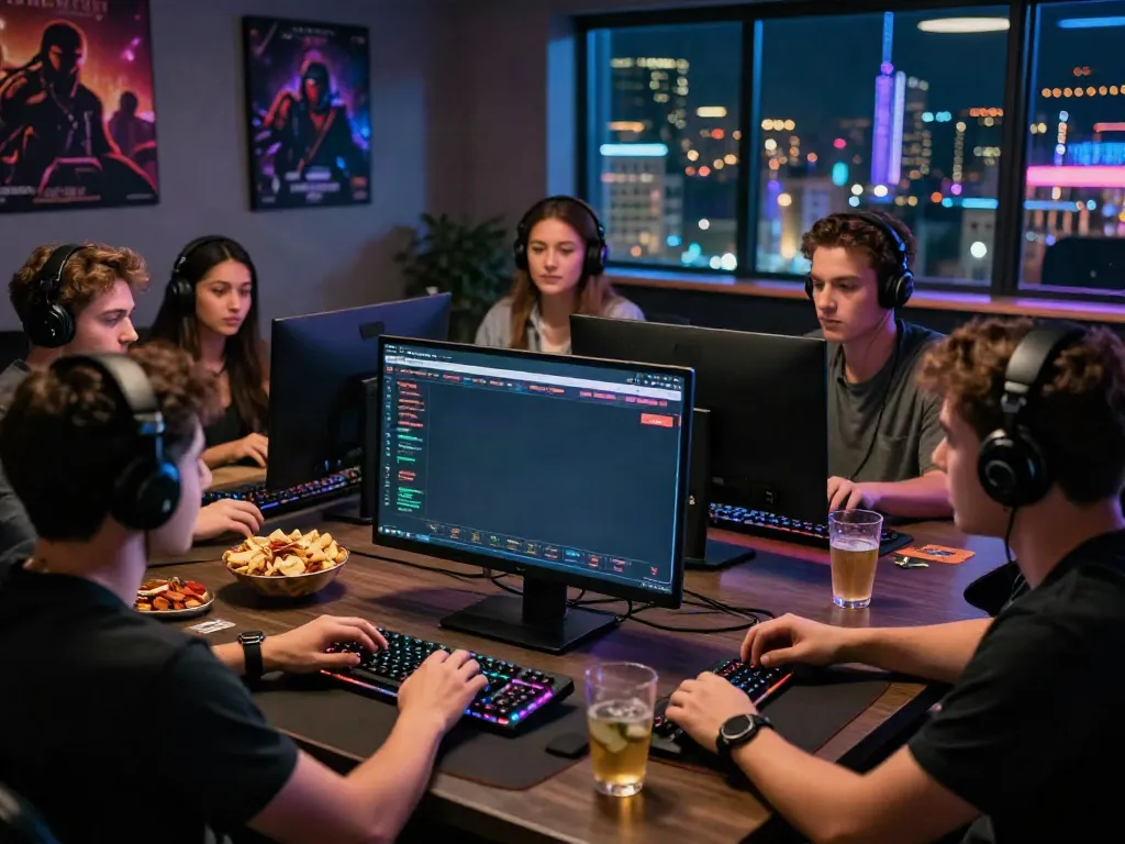 Exciting online betting experience at https://fc88v1.com/ with friends enjoying a lively atmosphere.