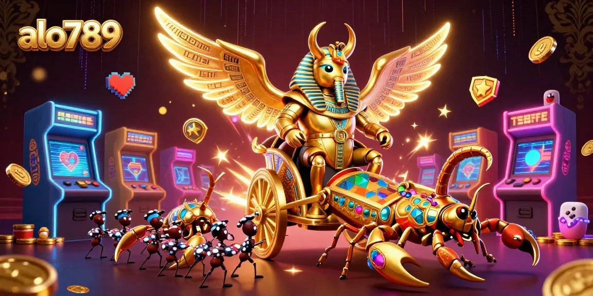 Join the excitement at alo789 with a dynamic 3D illustration featuring casino-themed characters and gaming elements.