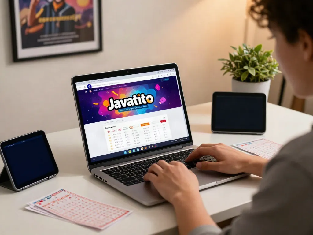 Login no Javatoto com interface vibrante e ambiente moderno.
