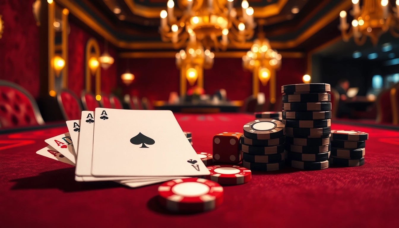 Permainan kartu di kasino dengan fokus pada https://abrakamakra.cz/jak-vyrobit-hackovanou-meduzu/ dan dekor yang mewah.