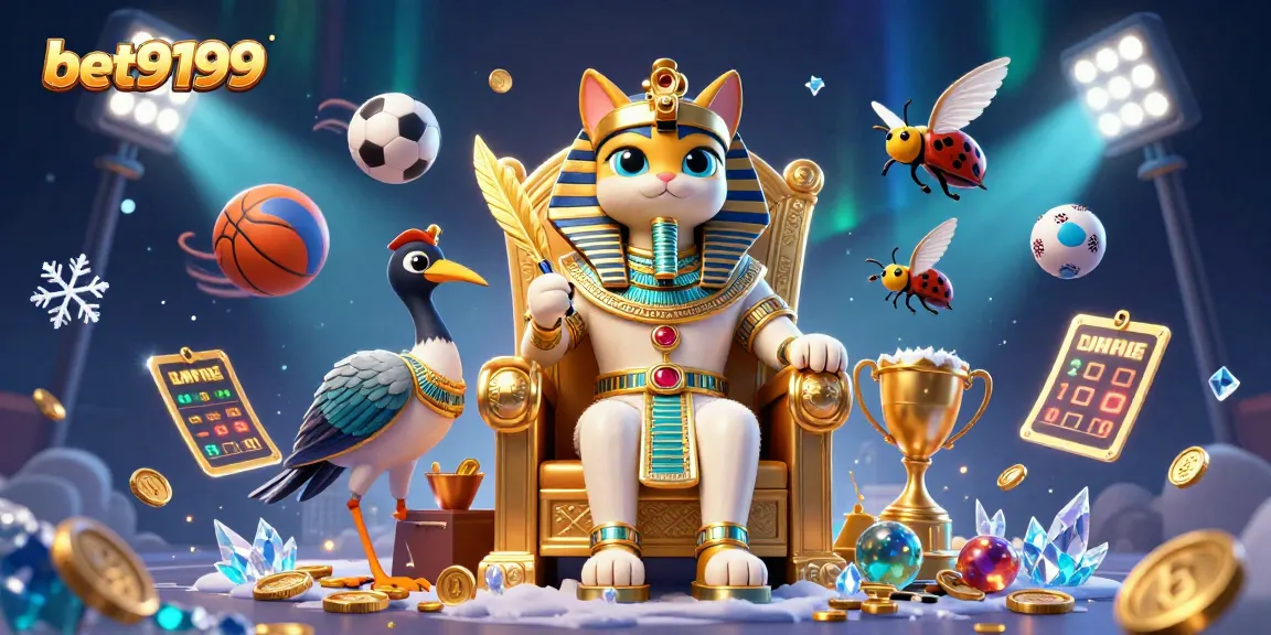 Engage with bet9199's thrilling online gaming experience, featuring a dynamic 3D casino scene.