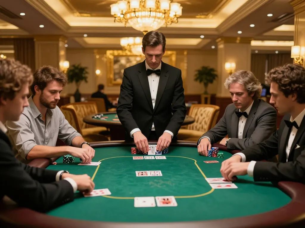 Experience a thrilling poker game at 688vbest venue, where players strategize for big wins.
