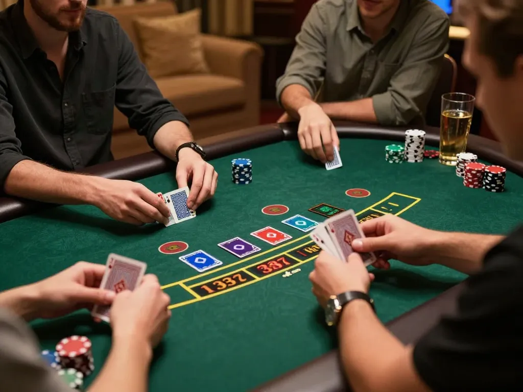 Ação envolvente de jogo de blackjack na plataforma 337bet com jogadores aproveitando uma experiência emocionante.