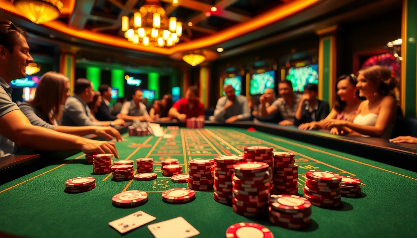 Jouer à un jeu de casino usdt trc20 avec des jetons colorés et des cartes sur une table animée.