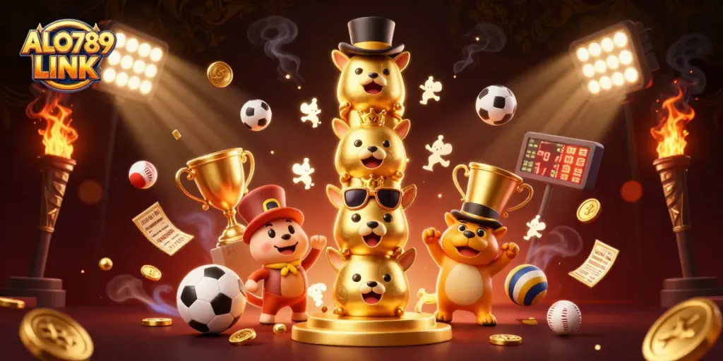 Engage with ALO789 LINK and enjoy a vibrant 3D cartoon casino adventure featuring diverse gaming elements.