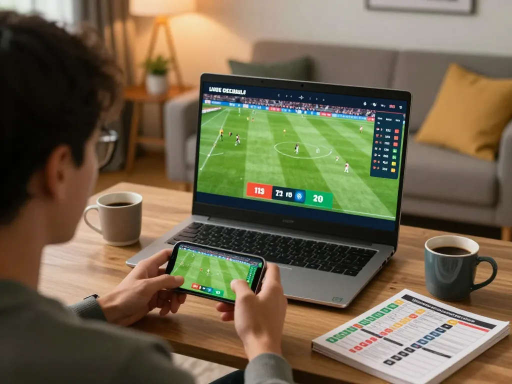 Placing bets on tr88 com using a smartphone during a live soccer match for enhanced winning strategies