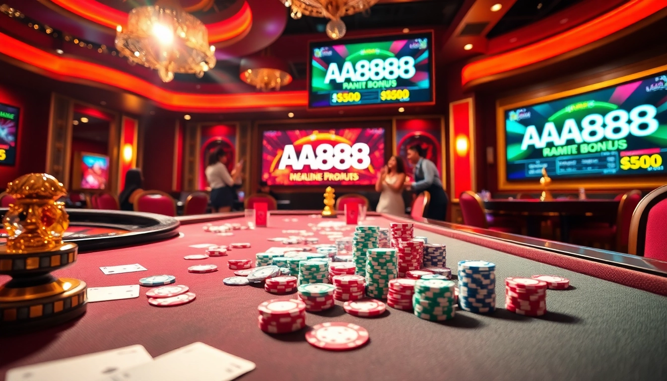 Viva a emoção de jogar cassino na AA888 com mesas vibrantes e ação emocionante.